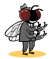 Illustration of a fly giving 'thumbs up'